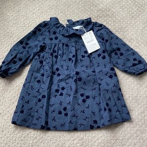 Zara baby navy dress - 3/4 years